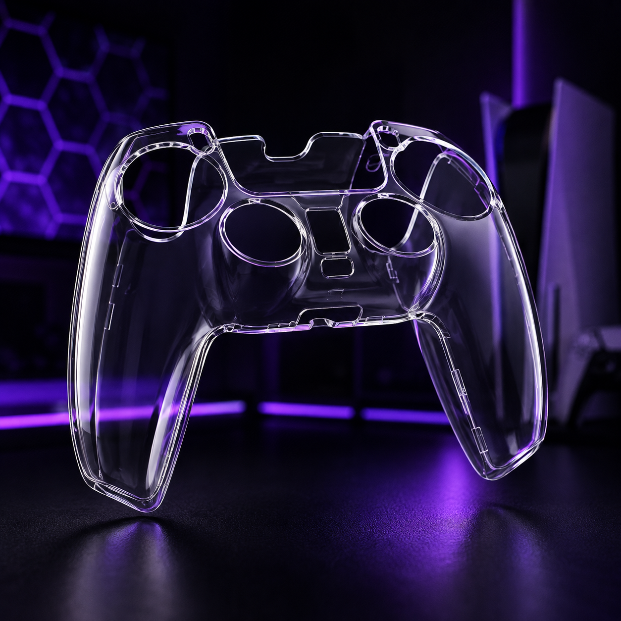 GEARFRAG Crystal Clear Controller Case — PS5