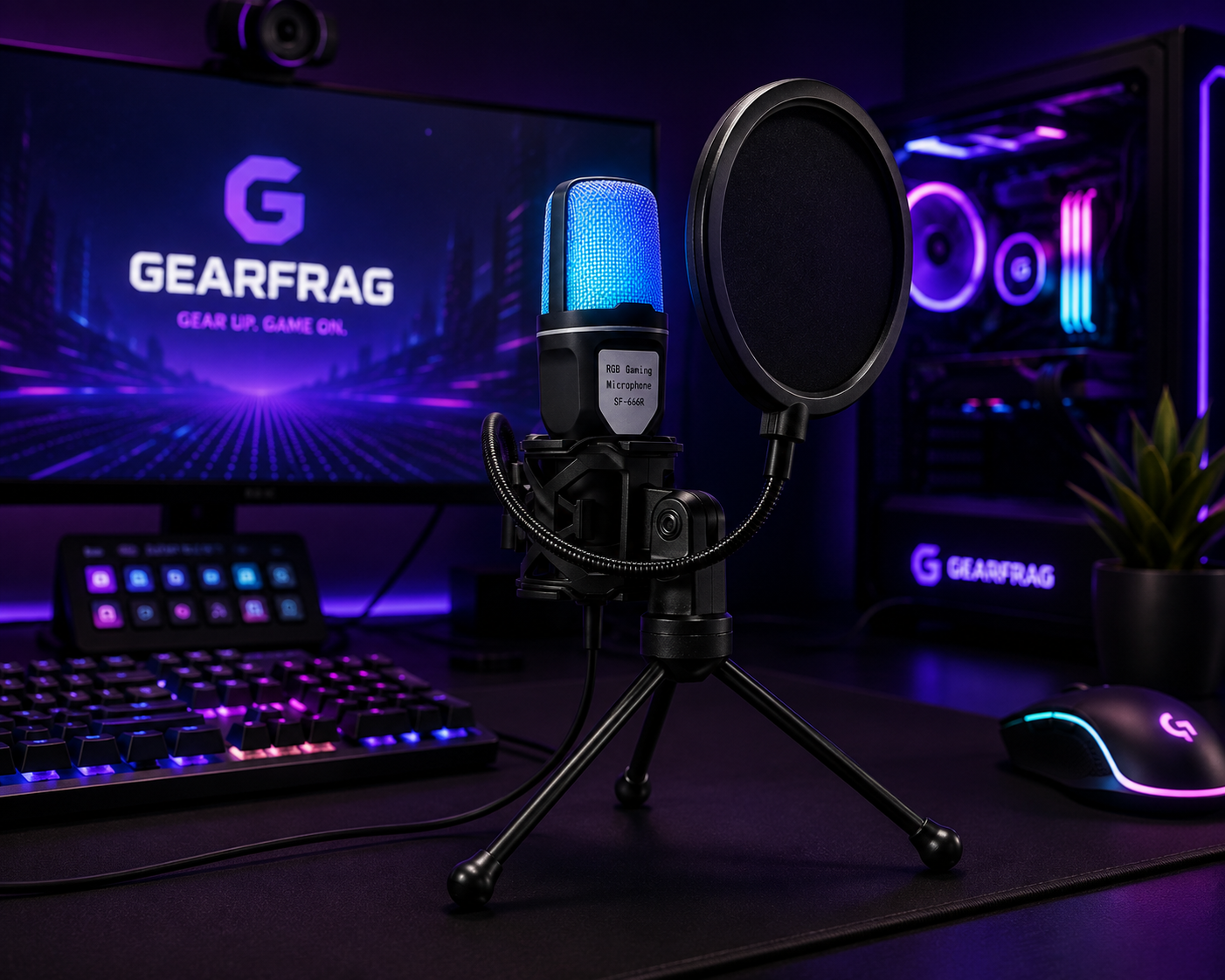 SF-666R RGB Gaming Microphone