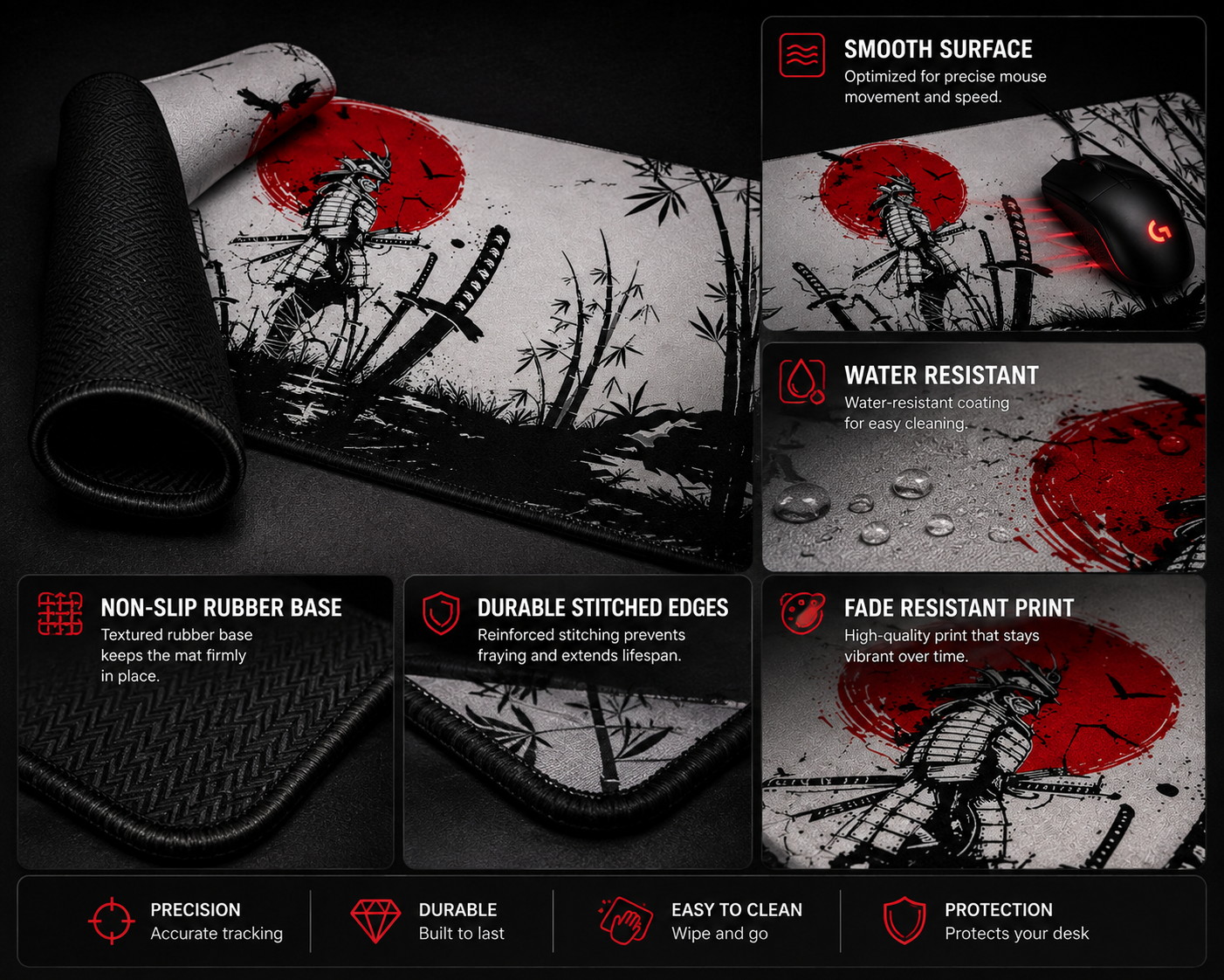 GEARFRAG Samurai XXL Gaming Mouse Pad