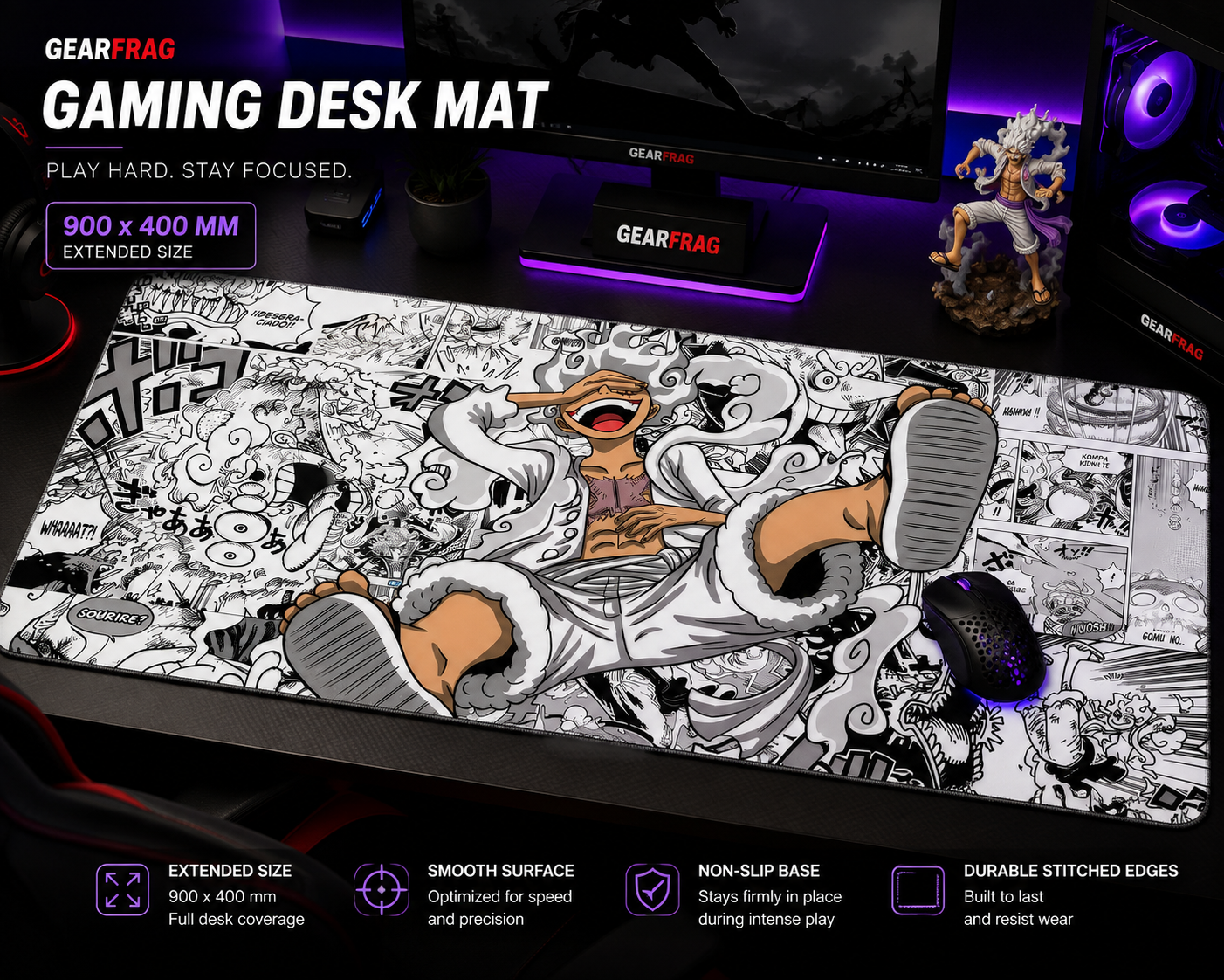 GEARFRAG Anime Gaming Desk Mat