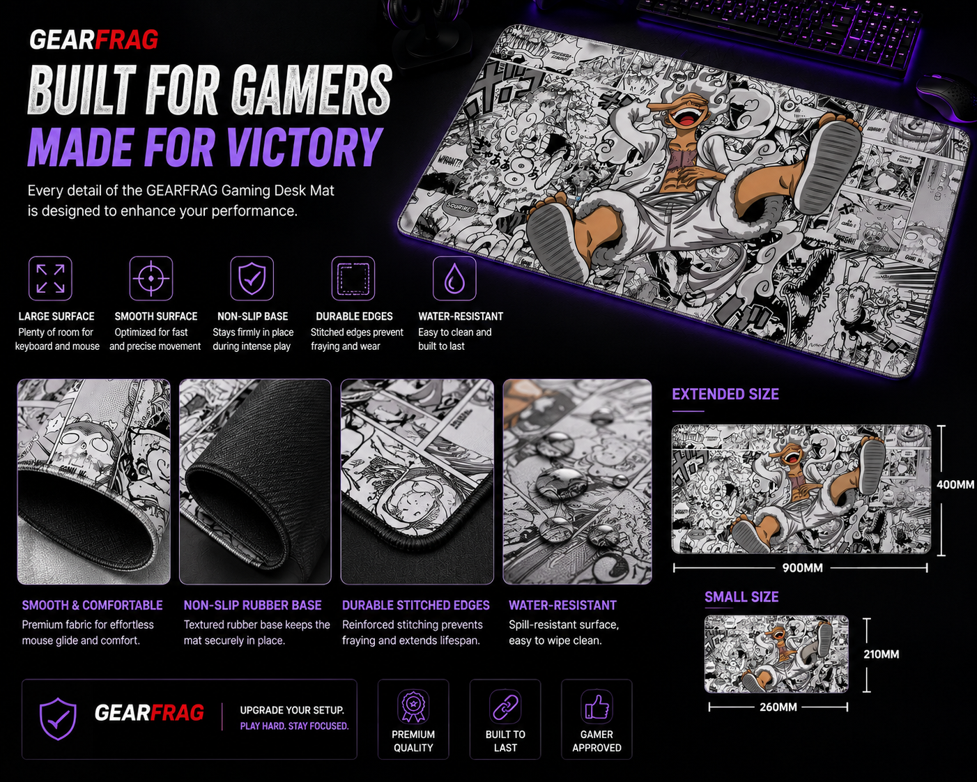GEARFRAG Anime Gaming Desk Mat