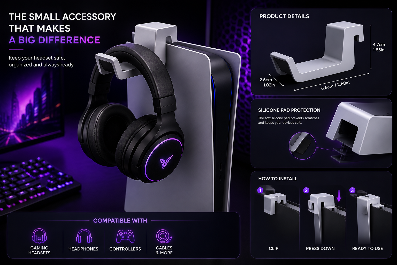 Gaming Headset Stand
