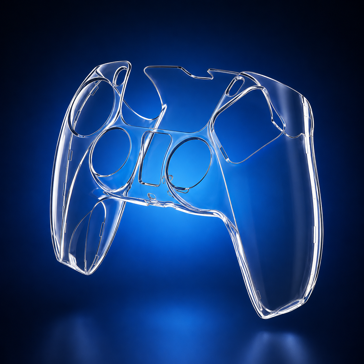 Crystal Gearfrag Transparant Hoesje voor PS5 Controller