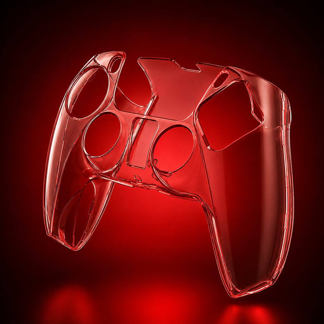 Crystal Gearfrag Transparant Hoesje voor PS5 Controller